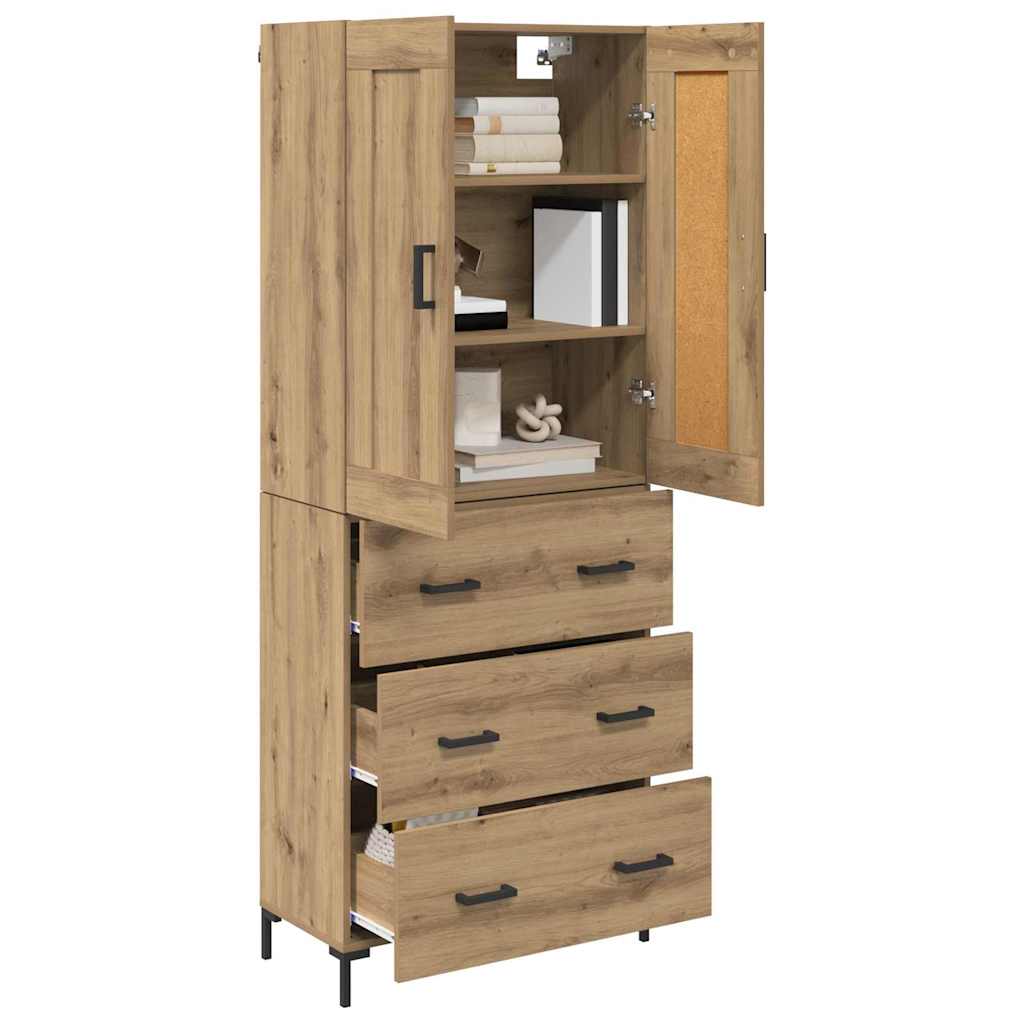 Høyskap 2 stk. Artisan Eik 69,5 x 34 x 180 cm Konstruert tre