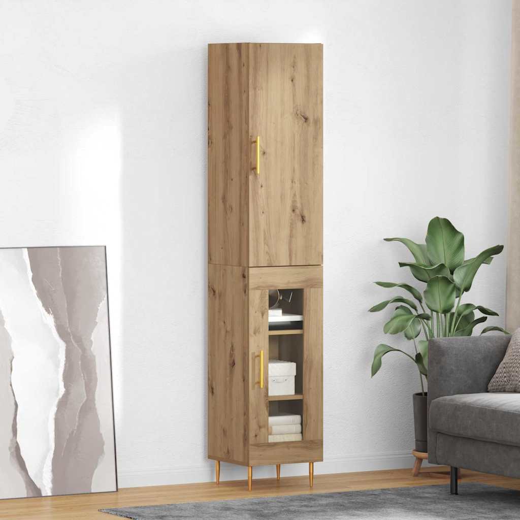 Høyskap 2 pcs Artisan Eik 34,5 x 34 x 180 cm Konstruert tre