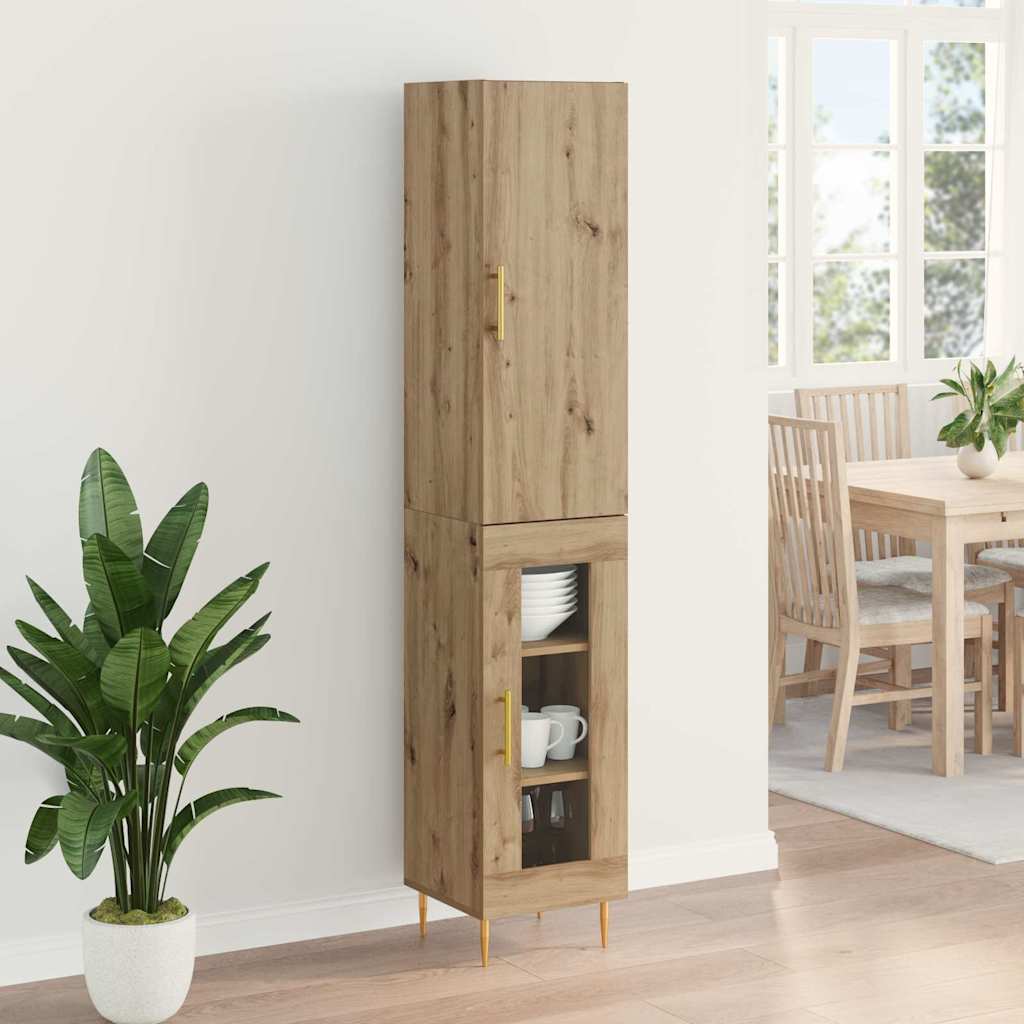 Høyskap 2 pcs Artisan Eik 34,5 x 34 x 180 cm Konstruert tre