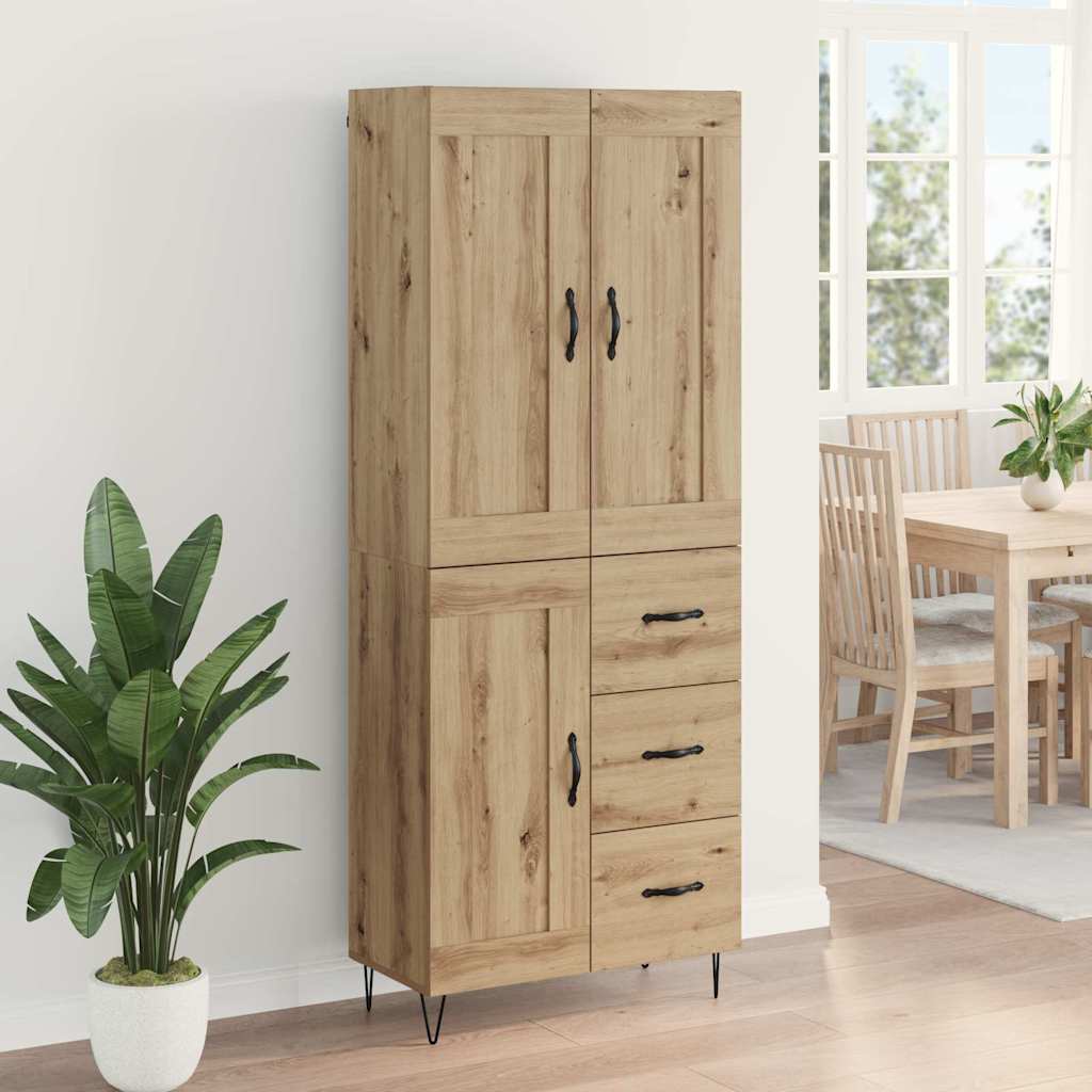 Høyskap Artisan Eik 69,5 x 34 x 180 cm Konstruert tre