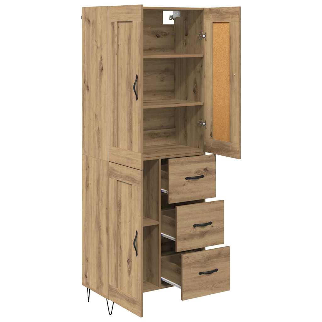 Høyskap Artisan Eik 69,5 x 34 x 180 cm Konstruert tre