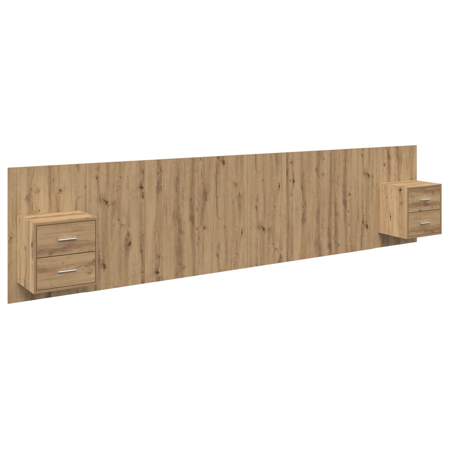 Hodegjerde Med Skap 3 pcs Artisan Eik Konstruert tre