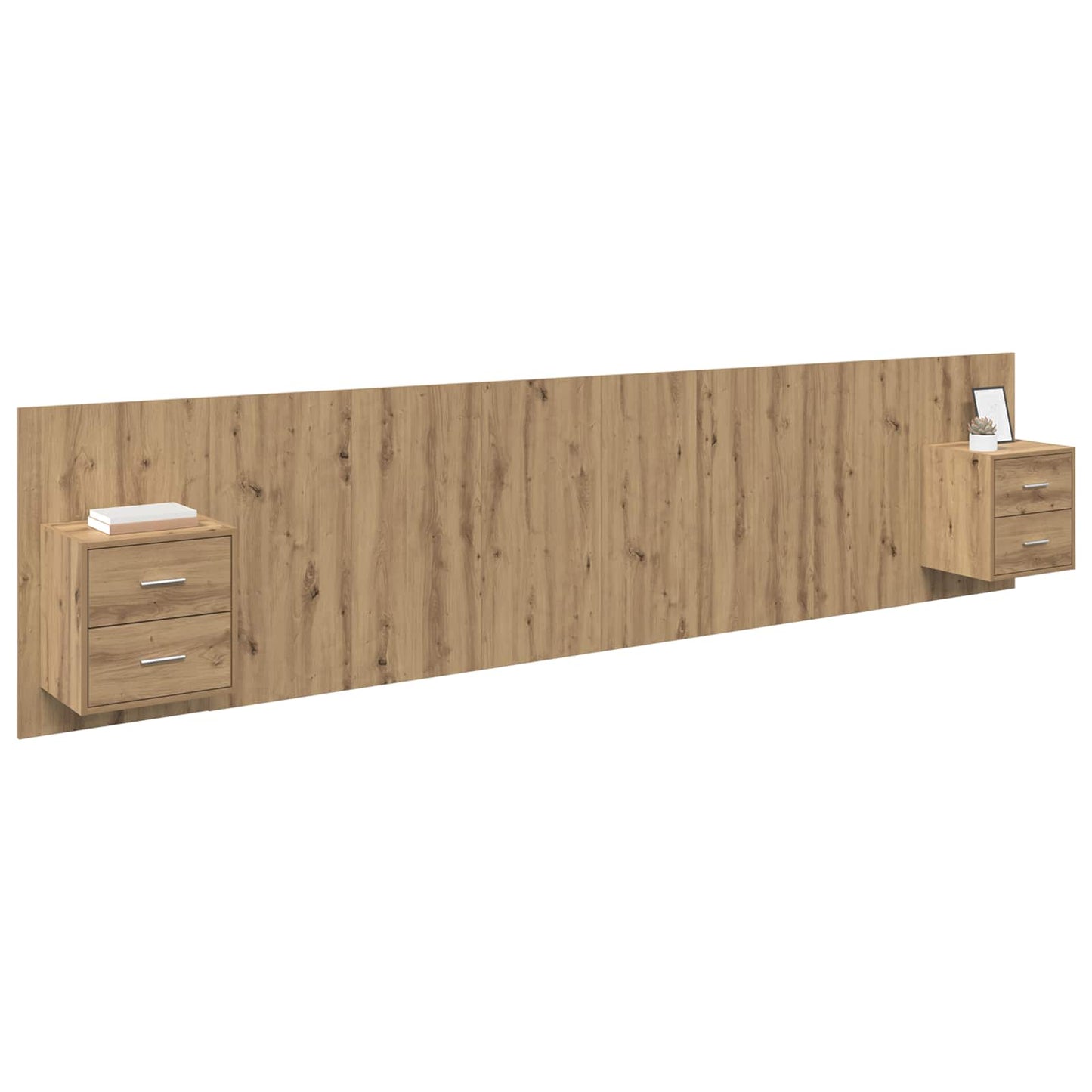 Hodegjerde Med Skap 3 pcs Artisan Eik Konstruert tre