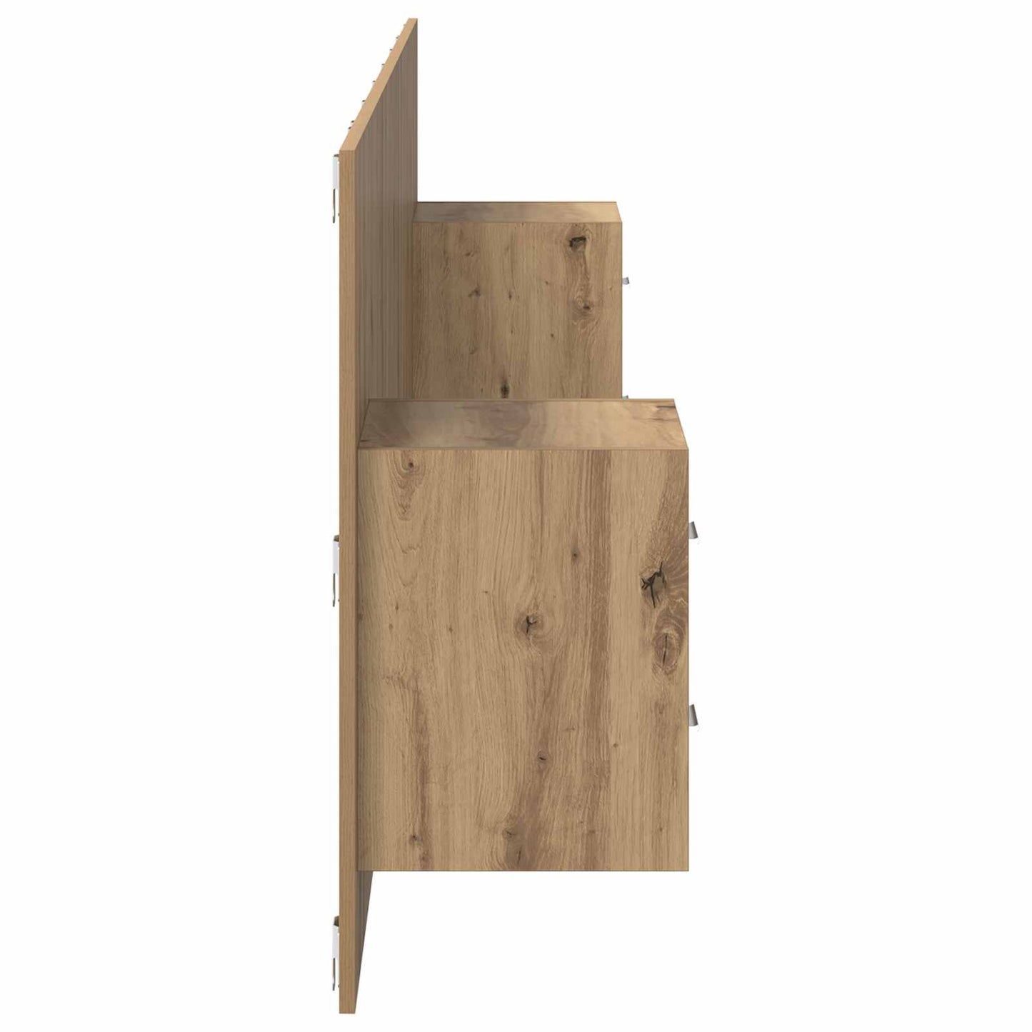 Hodegjerde Med Skap 3 pcs Artisan Eik Konstruert tre