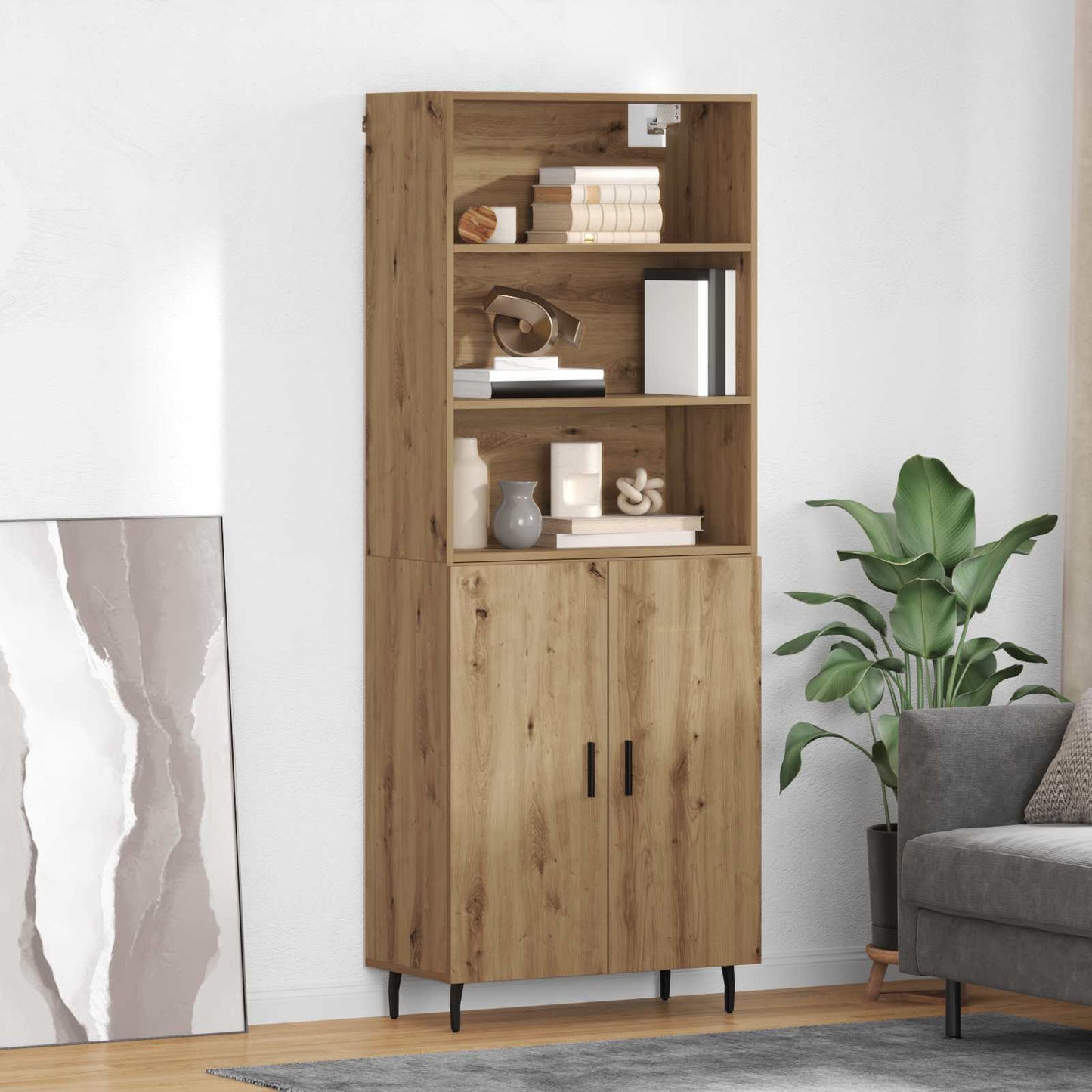 Høyskap 2 pcs Artisan Eik 69,5 x 32,5 x 180 cm Konstruert tre