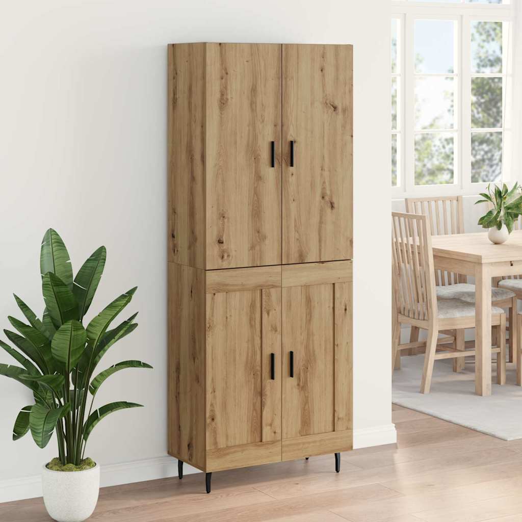 Høyskap 2 pcs Artisan Eik 69,5 x 34 x 180 cm Konstruert tre