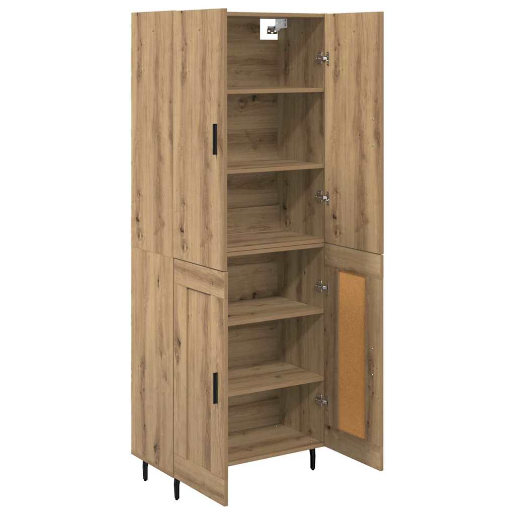 Høyskap 2 pcs Artisan Eik 69,5 x 34 x 180 cm Konstruert tre
