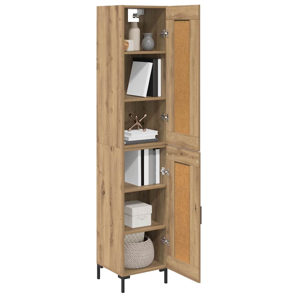 Høyskap Artisan Eik 34,5 x 34 x 180 cm Konstruert tre