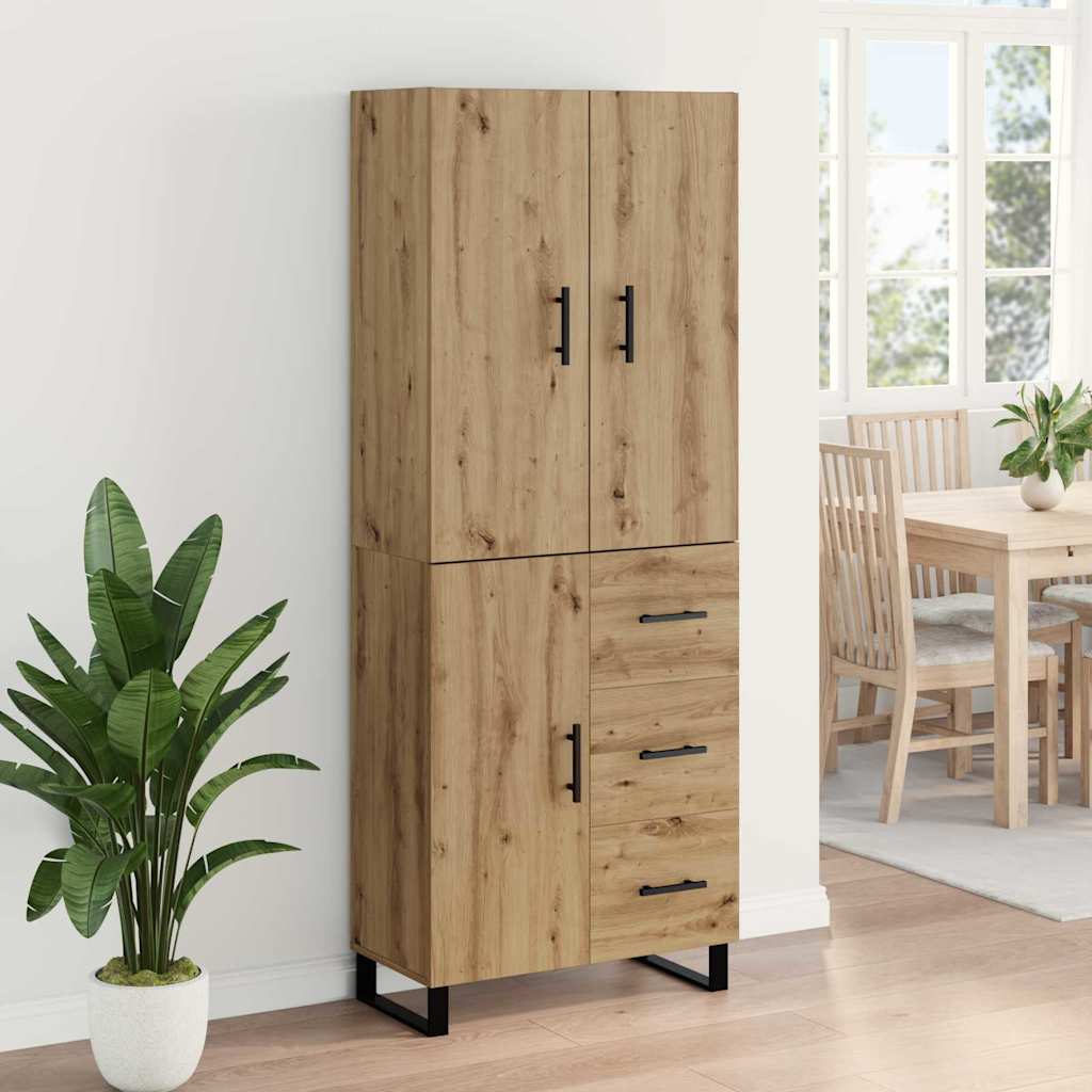 Høyskap med skuff 2 pcs Artisan Eik 69,5 x 34 x 180 cm