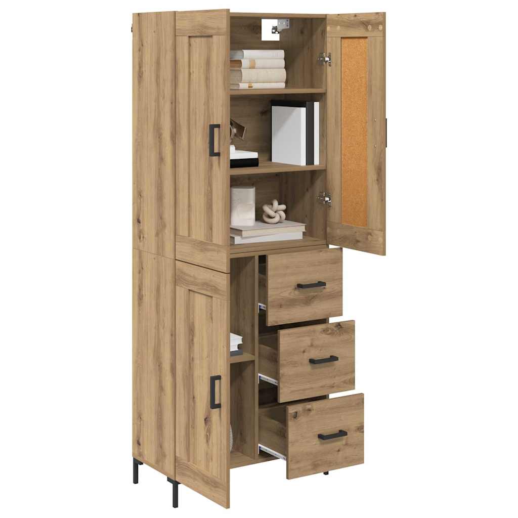 Høyskap 2 stk. Artisan Eik 69,5 x 34 x 180 cm Konstruert tre