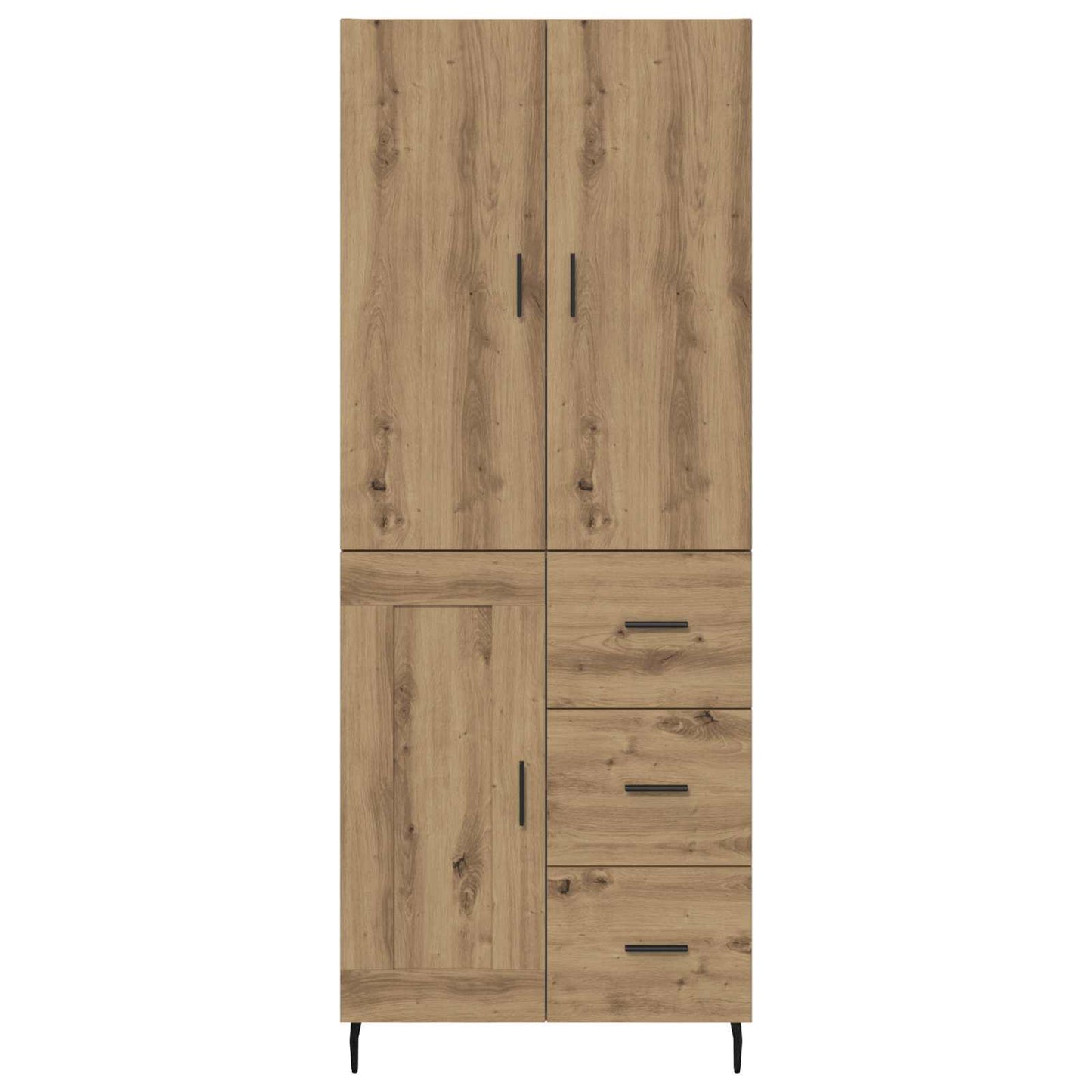 Høyskap 2 pcs Artisan Eik 69,5 x 34 x 180 cm Konstruert tre