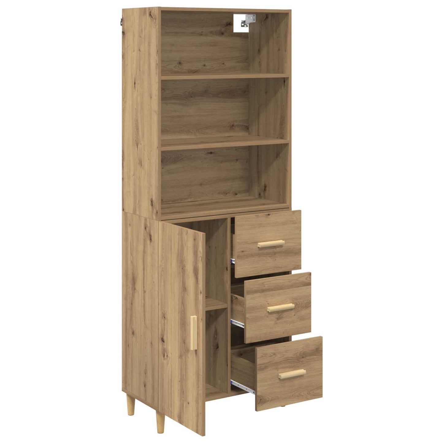 Høyskap Artisan Eik 69,5 x 32,5 x 180 cm Konstruert tre