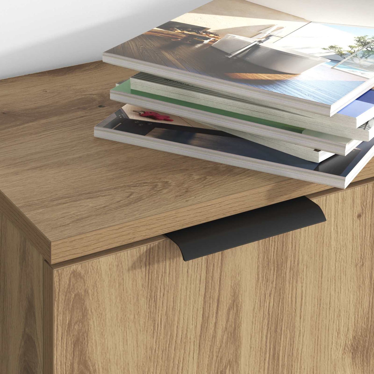 Serviesskap 3 stk. Artisan Eik 120 x 30 x 70 cm Konstruert tre