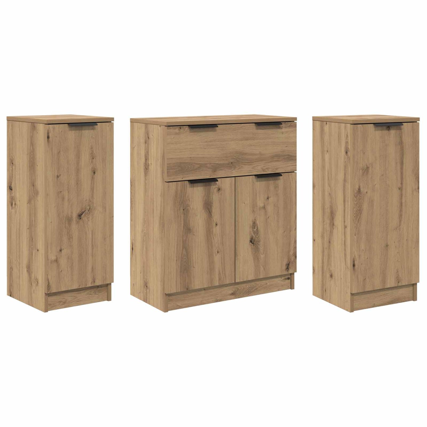 Serviesskap 3 stk. Artisan Eik 120 x 30 x 70 cm Konstruert tre