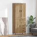 Høyskap 2 pcs Artisan Eik 69,5 x 34 x 180 cm Konstruert tre