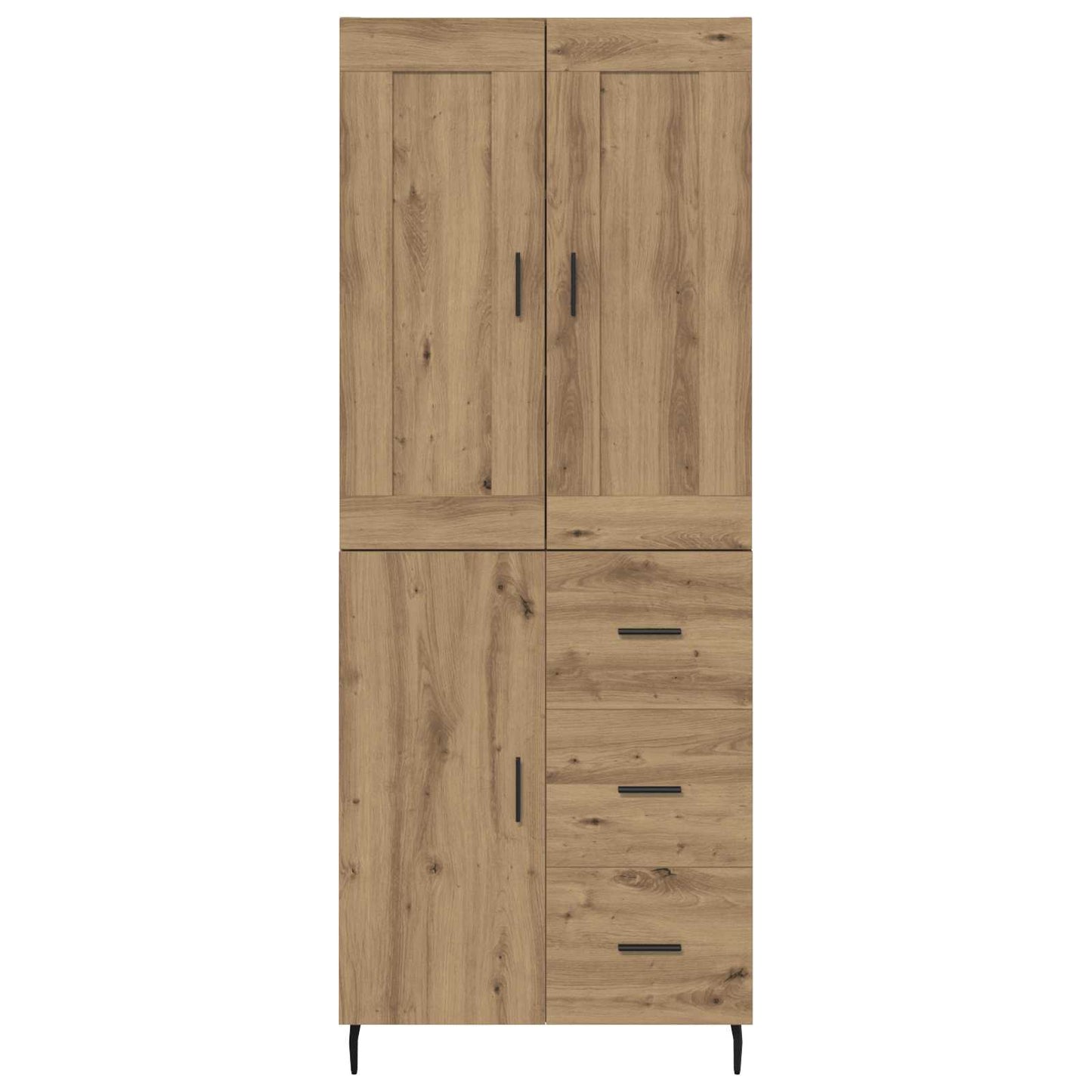 Høyskap 2 pcs Artisan Eik 69,5 x 34 x 180 cm Konstruert tre