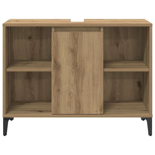 Baderomsinnredningssett 3 pcs Artisan Eik Konstruert tre