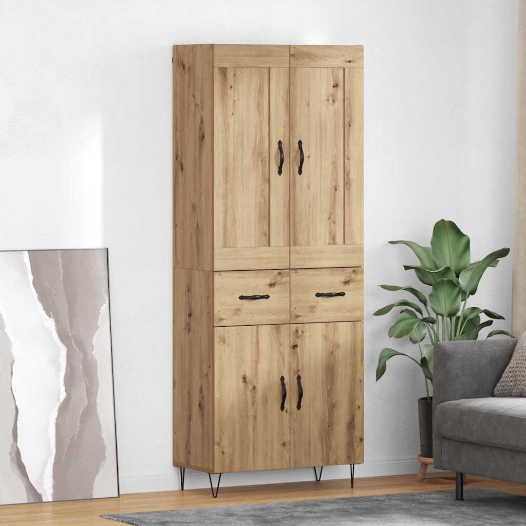 Høyskap Artisan Eik 69,5 x 34 x 180 cm Konstruert tre