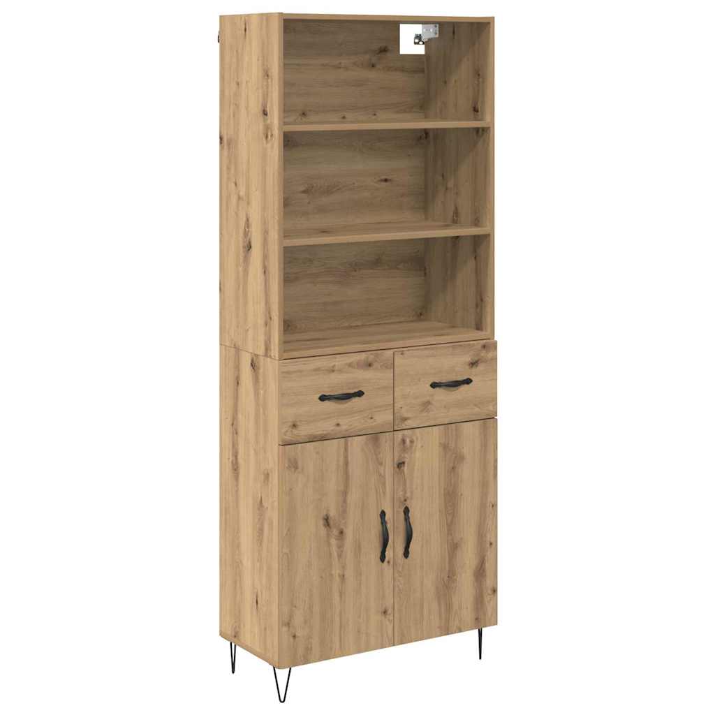 Høyskap 2 pcs Artisan Eik 69,5 x 34 x 180 cm Konstruert tre