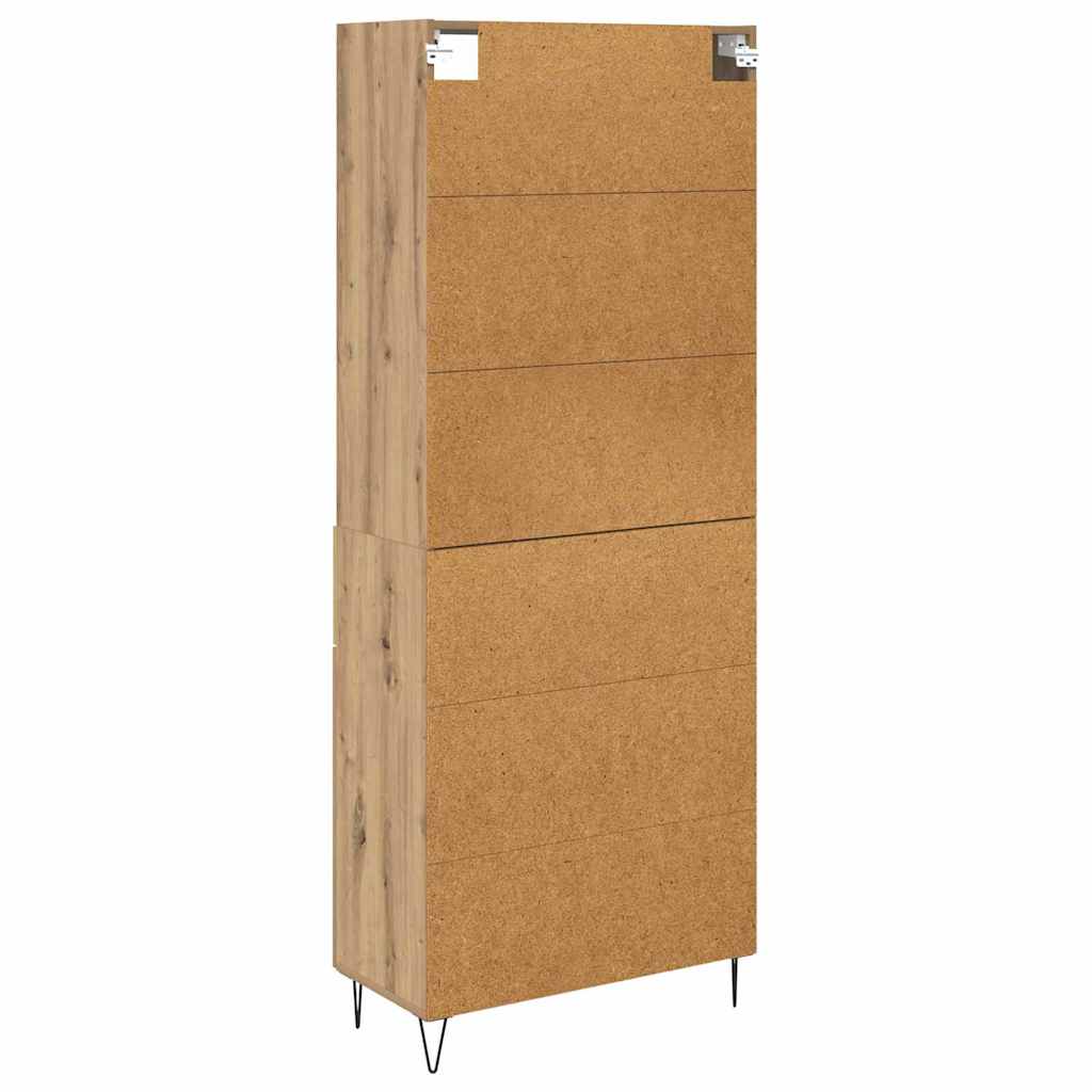 Høyskap 2 pcs Artisan Eik 69,5 x 34 x 180 cm Konstruert tre