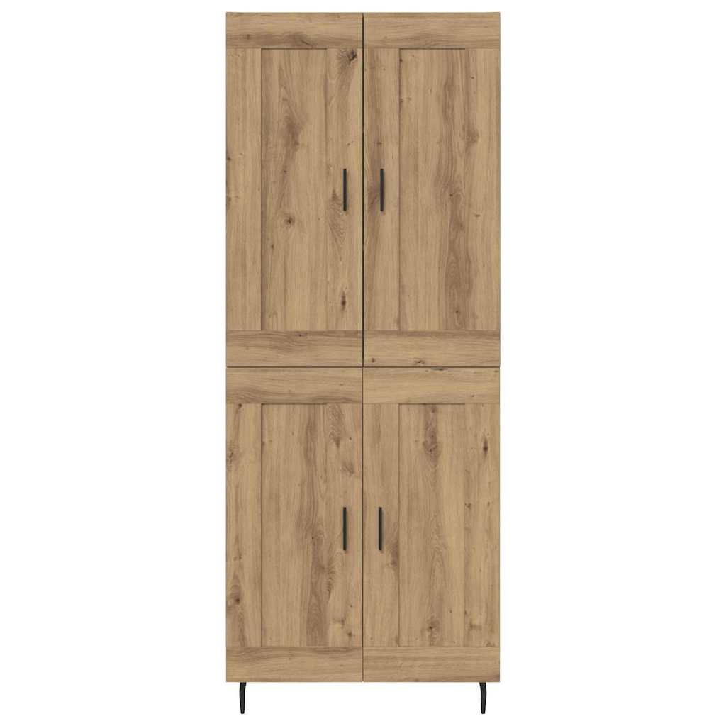 Høyskap 2 pcs Artisan Eik Konstruert tre