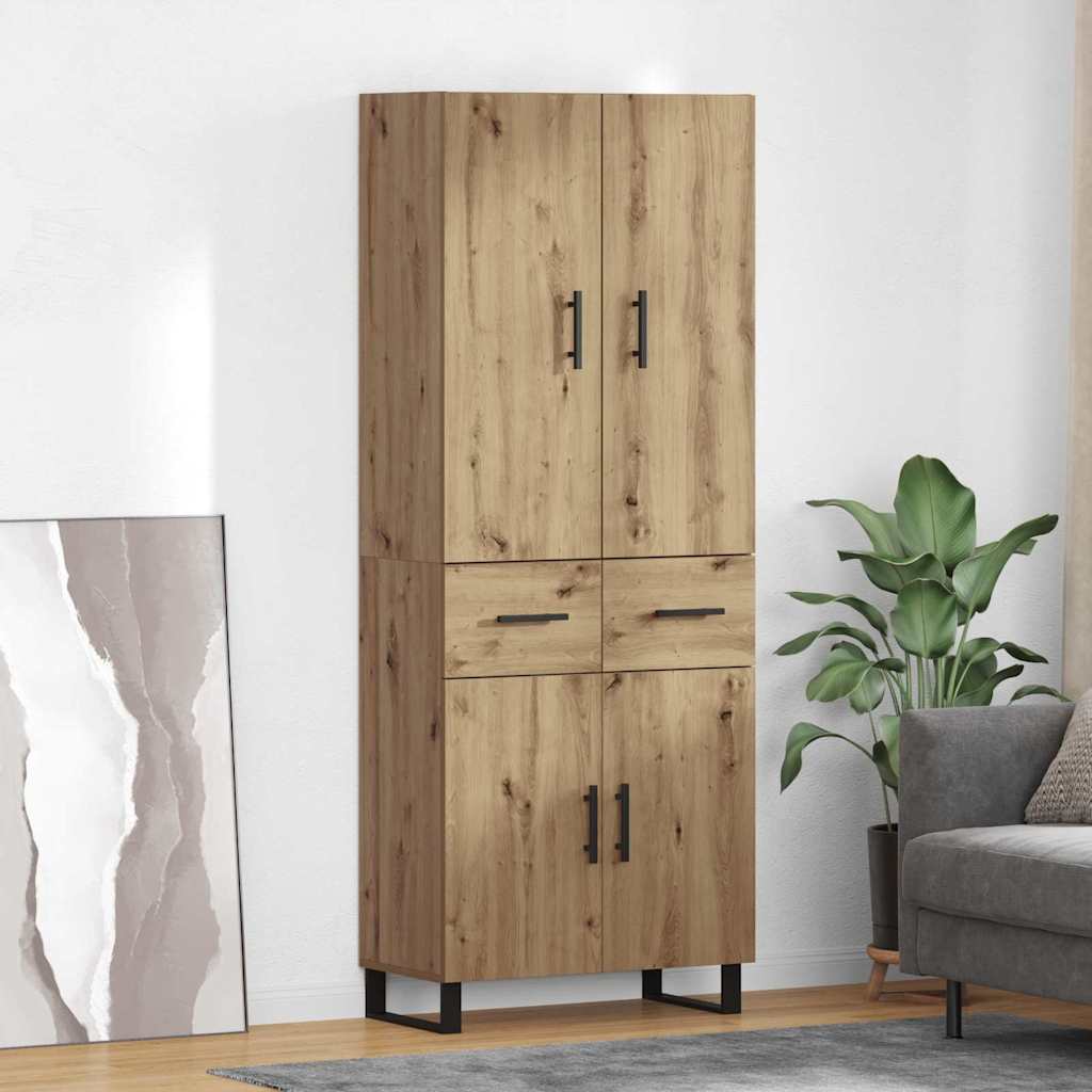 Høyskap med skuff 2 pcs Artisan Eik 69,5 x 34 x 180 cm