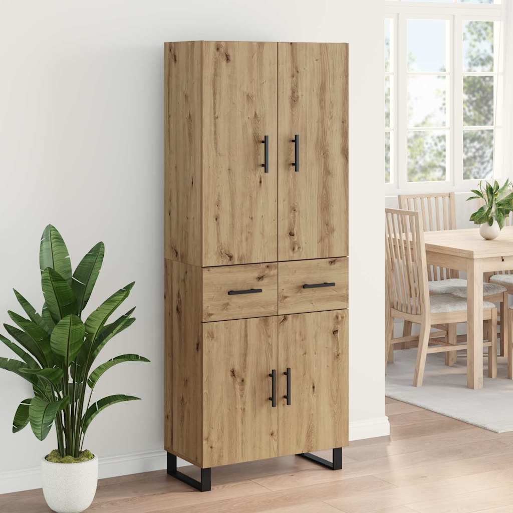 Høyskap med skuff 2 pcs Artisan Eik 69,5 x 34 x 180 cm