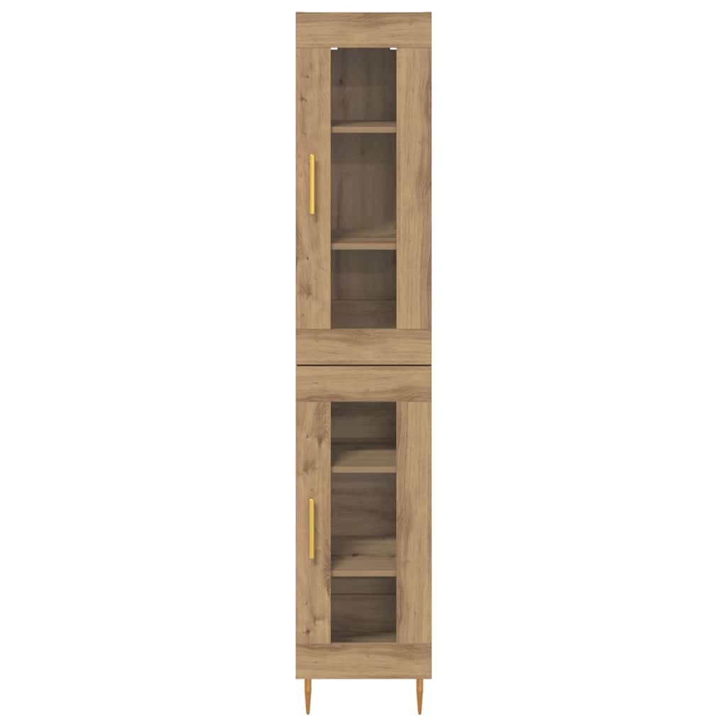 Høyskap 2 pcs Artisan Eik 34,5 x 34 x 180 cm Konstruert tre
