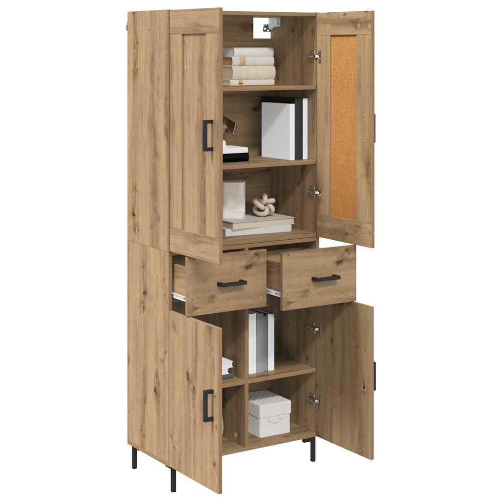Høyskap 2 stk. Artisan Eik 69,5 x 34 x 180 cm Konstruert tre