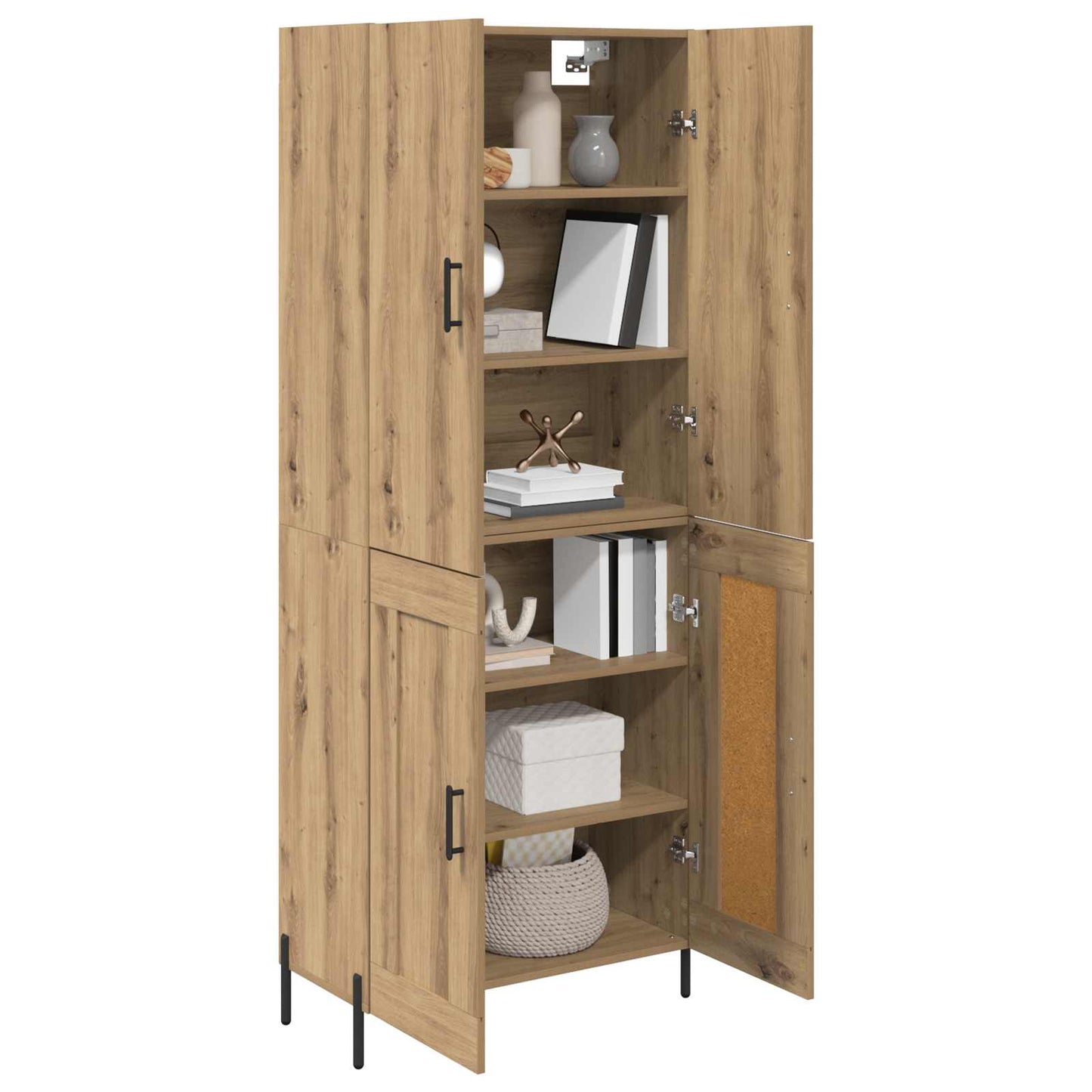 Høyskap Artisan Eik 69,5 x 34 x 180 cm Konstruert tre