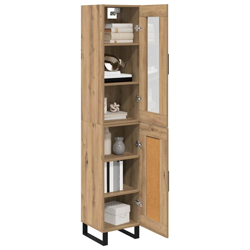 Høyskap Artisan Eik 34,5 x 34 x 180 cm Konstruert tre