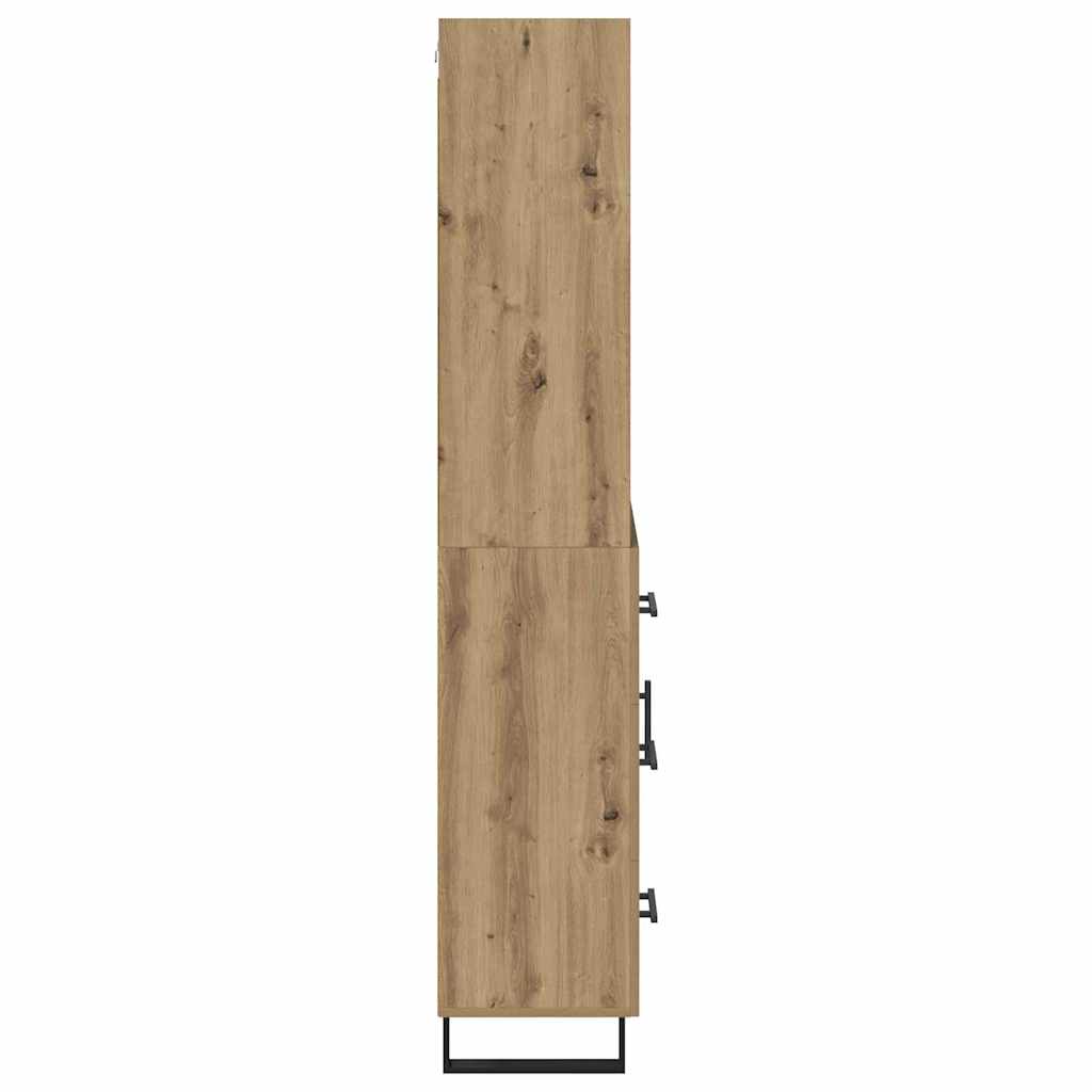 Høyskap 2 pcs Artisan Eik 69,5 x 34 x 180 cm Konstruert tre