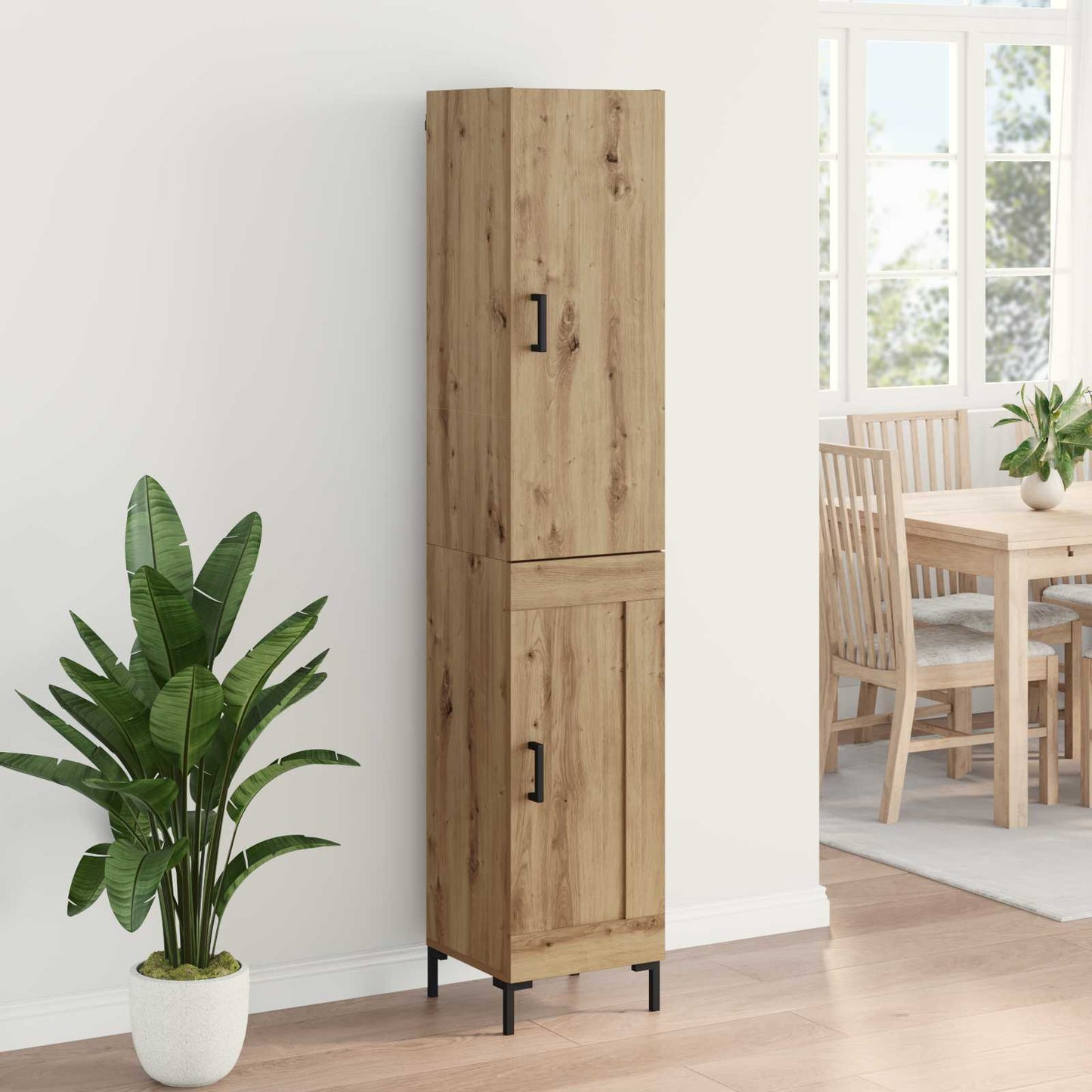 Høyskap Artisan Eik 69,5 x 34 x 180 cm Konstruert tre