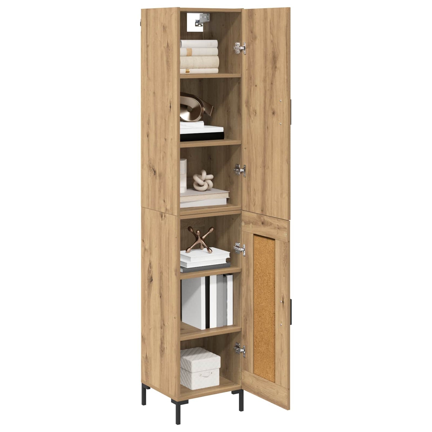 Høyskap Artisan Eik 69,5 x 34 x 180 cm Konstruert tre