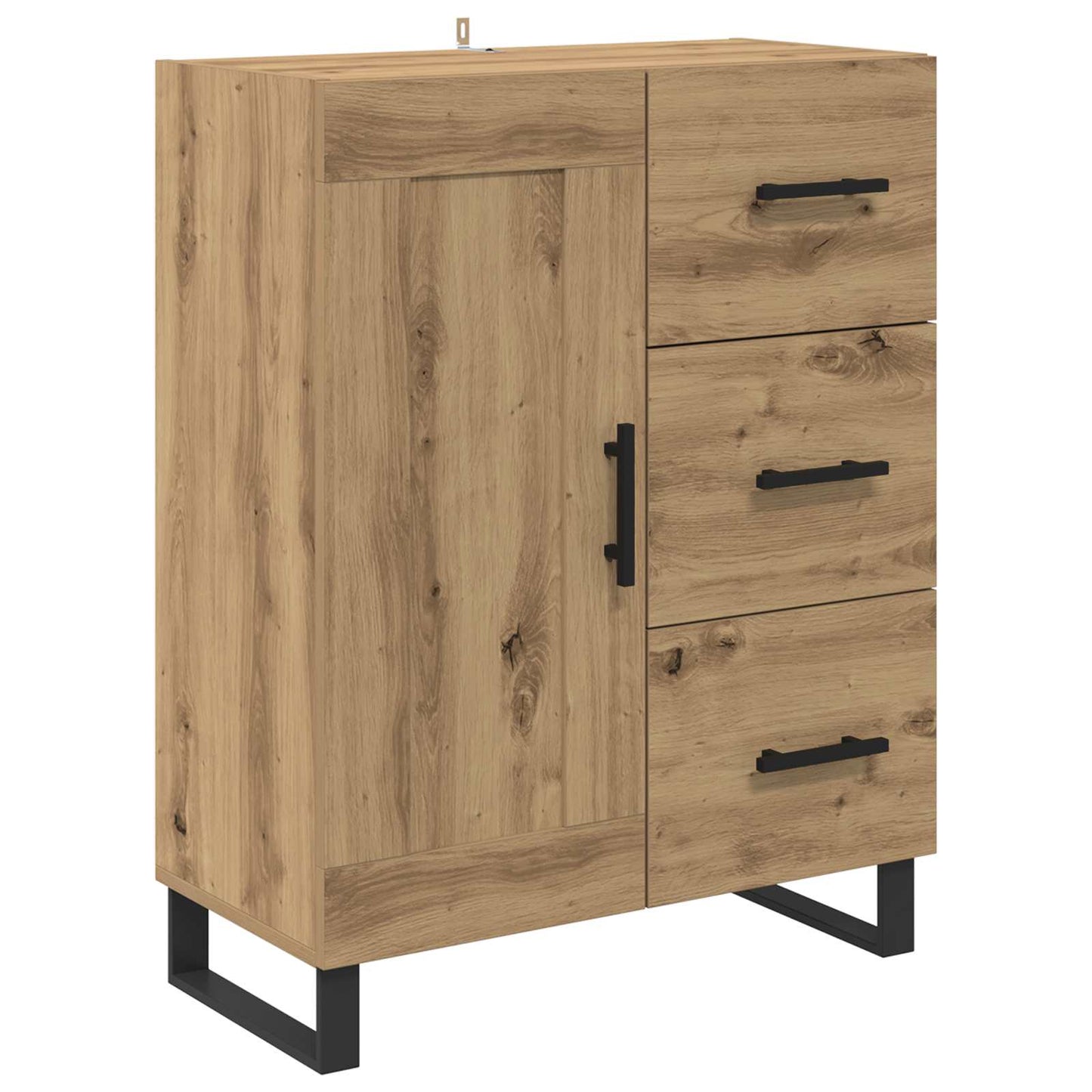Høyskap med skuff 2 pcs Artisan Eik Konstruert tre