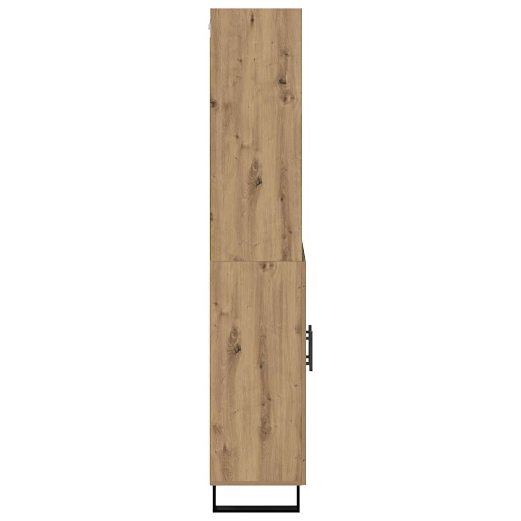 Høyskap 2 pcs Artisan Eik Konstruert tre