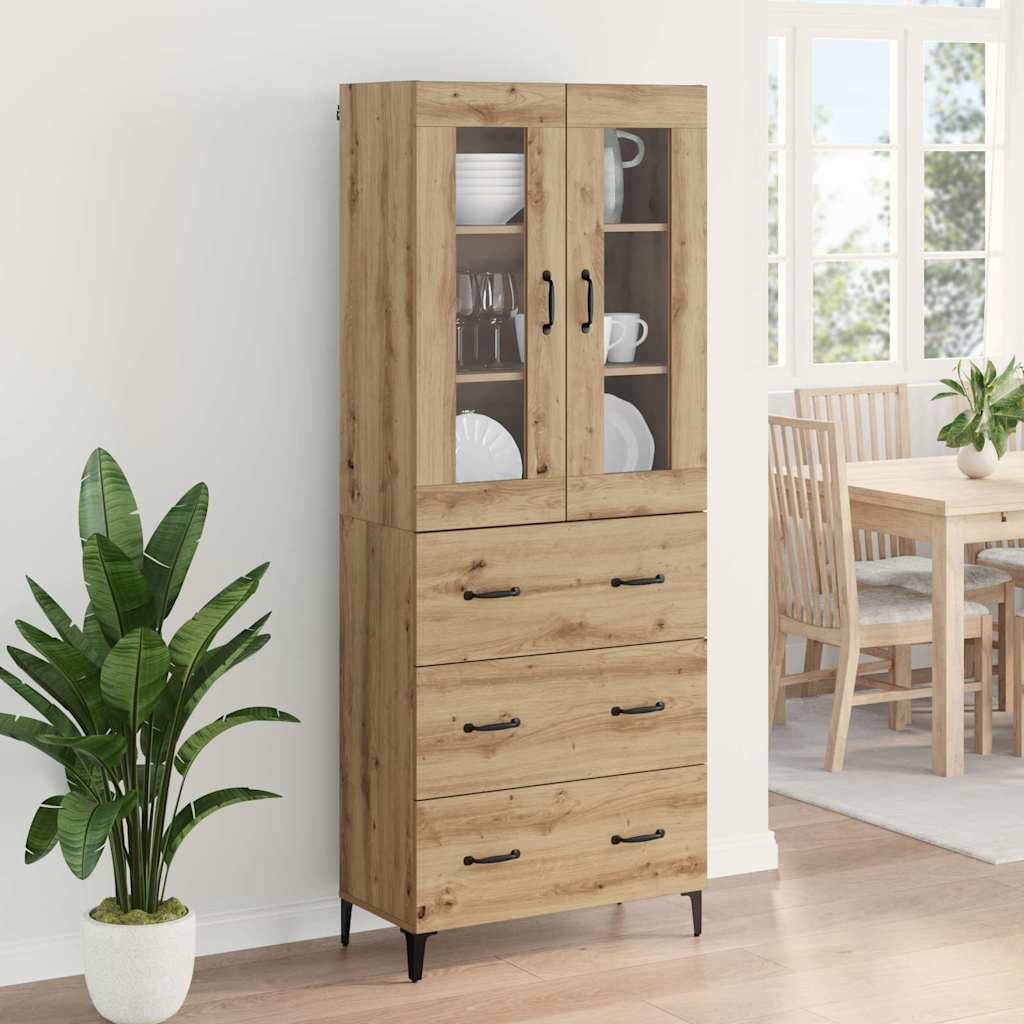 Høyskap Artisan Eik 69,5 x 34 x 180 cm Konstruert tre