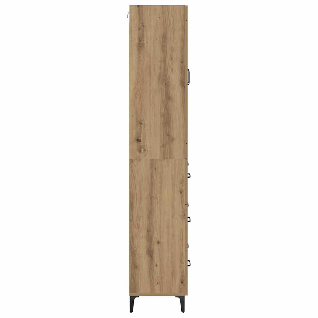 Høyskap Artisan Eik 69,5 x 34 x 180 cm Konstruert tre