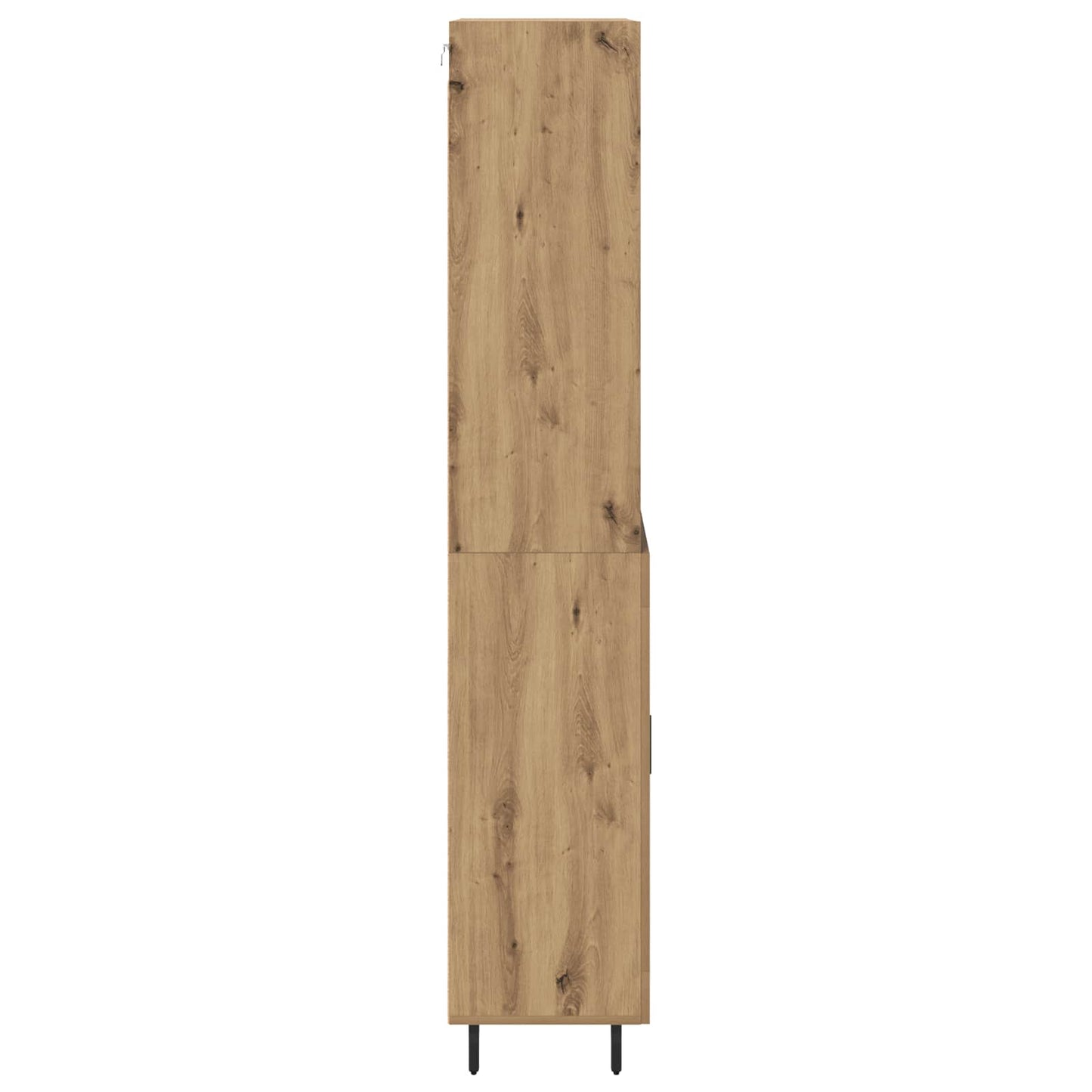 Høyskap Artisan Eik 69,5 x 34 x 180 cm Sponplater og glass