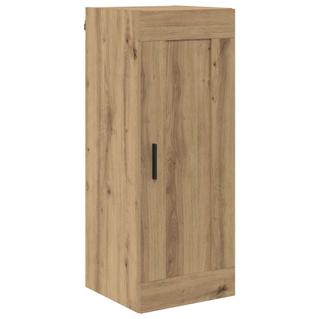 Høyskap med skuff Artisan Eik 34,5 x 34 x 180 cm Konstruert tre