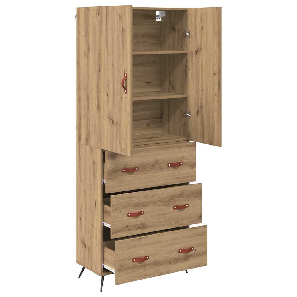 Høyskap Artisan Eik 69,5 x 34 x 180 cm Konstruert tre