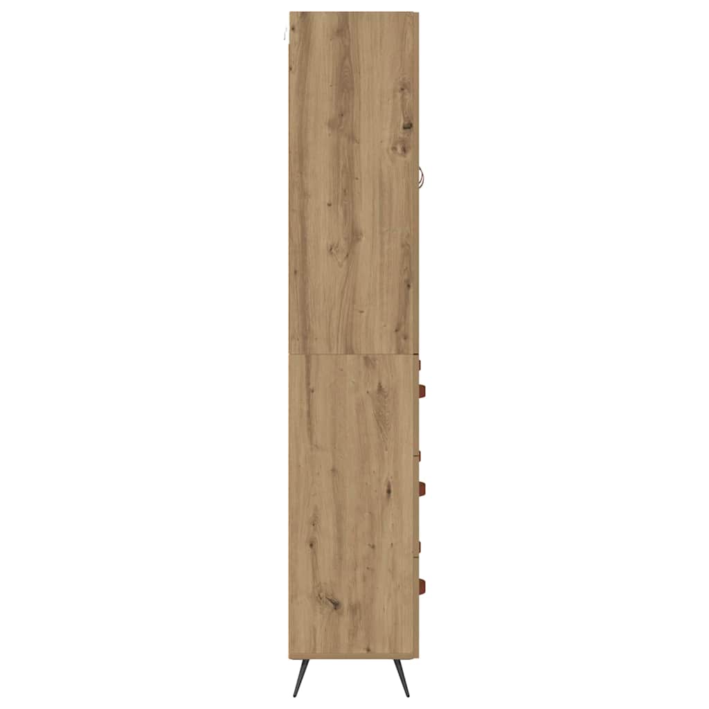 Høyskap Artisan Eik 69,5 x 34 x 180 cm Konstruert tre