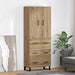 Høyskap med skuff 2 pcs Artisan Eik 69,5 x 34 x 180 cm
