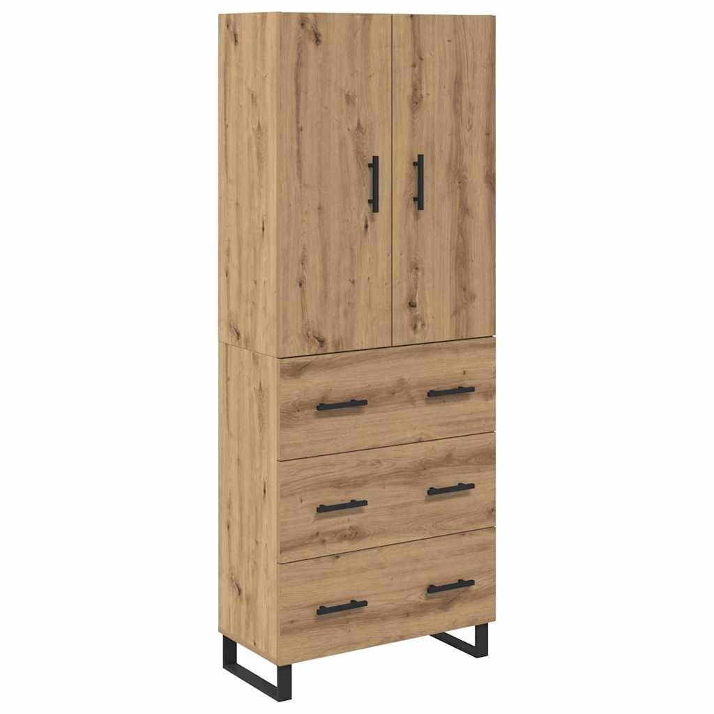 Høyskap med skuff 2 pcs Artisan Eik 69,5 x 34 x 180 cm