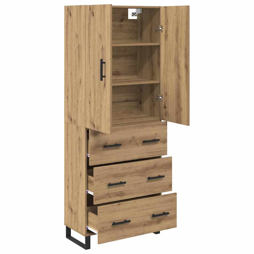 Høyskap med skuff 2 pcs Artisan Eik 69,5 x 34 x 180 cm