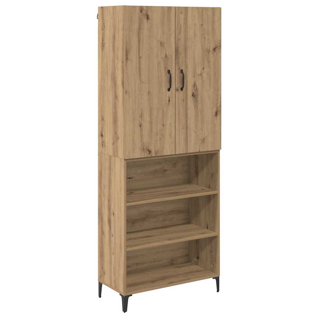 Høyskap Artisan Eik 69,5 x 34 x 180 cm Konstruert tre
