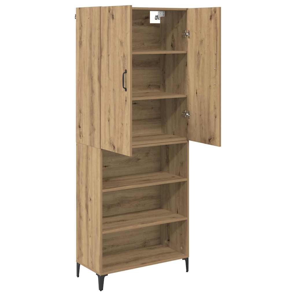 Høyskap Artisan Eik 69,5 x 34 x 180 cm Konstruert tre