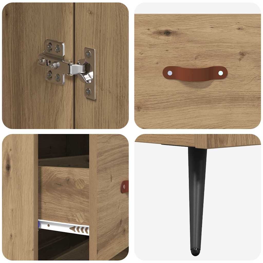 Høyskap Artisan Eik 69,5 x 34 x 180 cm Konstruert tre