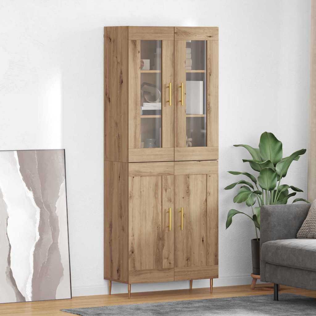 Høyskap 2 pcs Artisan Eik 69,5 x 34 x 180 cm Konstruert tre