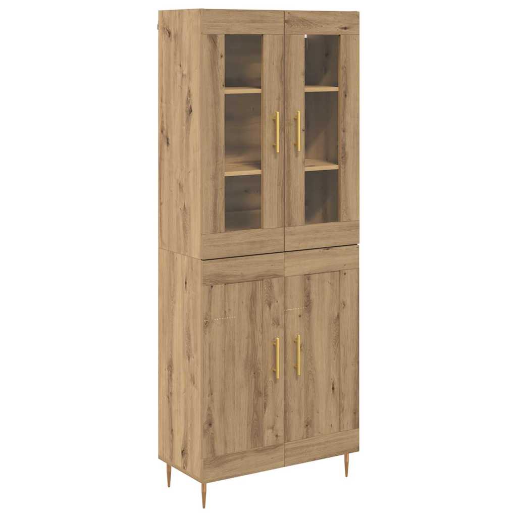Høyskap 2 pcs Artisan Eik 69,5 x 34 x 180 cm Konstruert tre